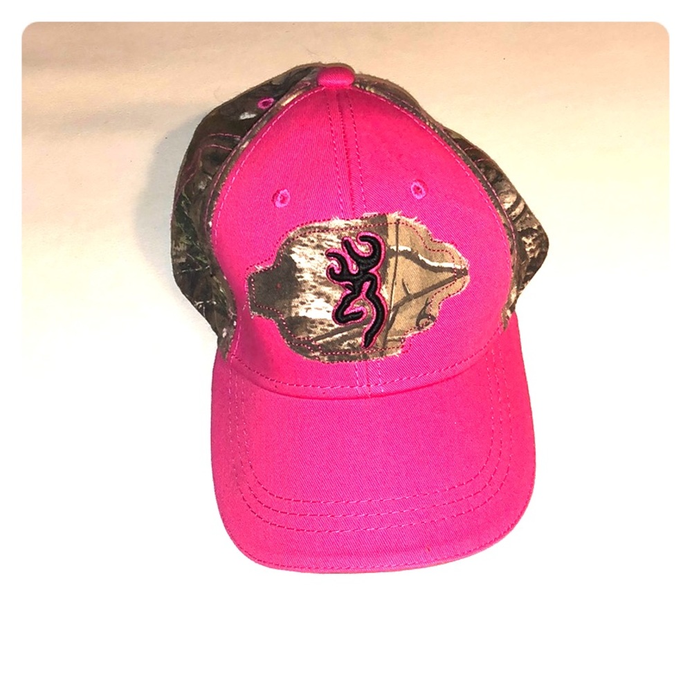 Browning pink and camo hat